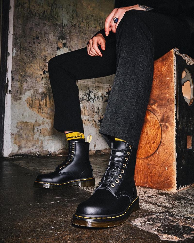 Dr Martens Vegan 1460 Felix Snørestøvler Dame Sort | DK 221MQZ